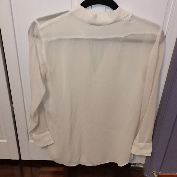 Babaton Boyfriend Cream Silk Blouse - Picture 5 of 7
